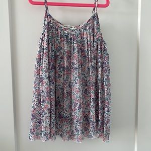 Abercrombie kids Flowy, pleated, floral tank. Size 13/14